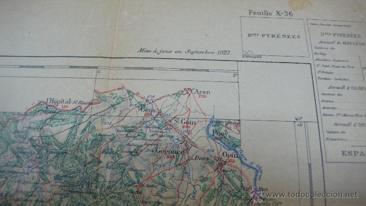 Mapas contempor&aacute;neos: MAUL&Eacute;ON. FEUILLE X-36. 1923. - Foto 2