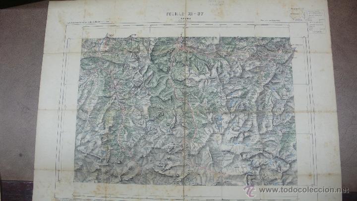 Mapas contempor&aacute;neos: LARUNS. FEUILLE XI-37. 1912. - Foto 1