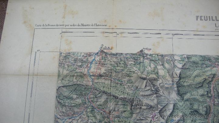 Mapas contempor&aacute;neos: LARUNS. FEUILLE XI-37. 1912. - Foto 3