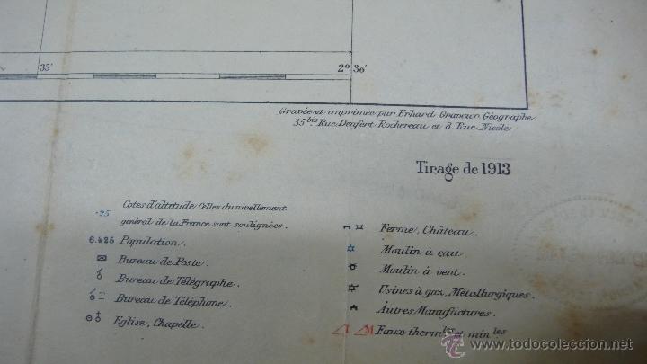 Mapas contempor&aacute;neos: LARUNS. FEUILLE XI-37. 1912. - Foto 5