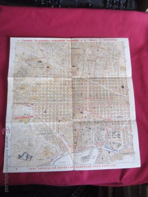 Mapas contempor&aacute;neos: ANTIGUO PLANO DE BARCELONA - 1925 - Foto 2