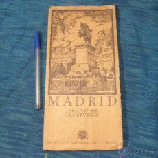 Cartes géographiques contemporaines: PLANO DE LA CIUDAD DE MADRID Y METRO DEL PATRONATO DE TURISMO EN BUEN ESTADO. EPOCA REPUBLICA. Lote 53077917