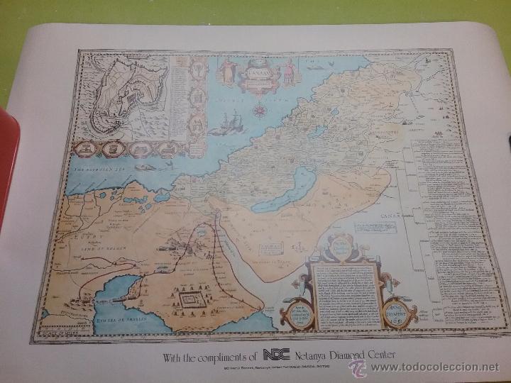 Mapas contempor&aacute;neos: REPRODUCCI&Oacute;N MAPA CANAAN A&Ntilde;O 1651 POR M.GABRIELI