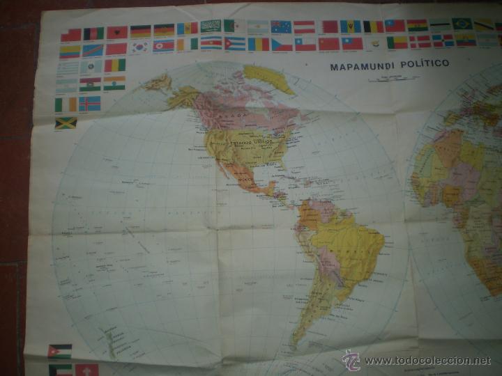 Mapas contempor&aacute;neos: MAPAMUNDI POLITICO 1971 - Foto 2