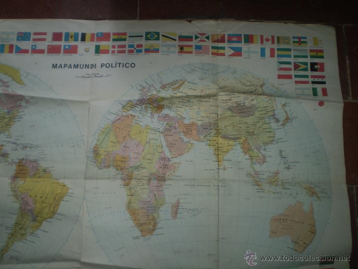 Mapas contempor&aacute;neos: MAPAMUNDI POLITICO 1971 - Foto 4