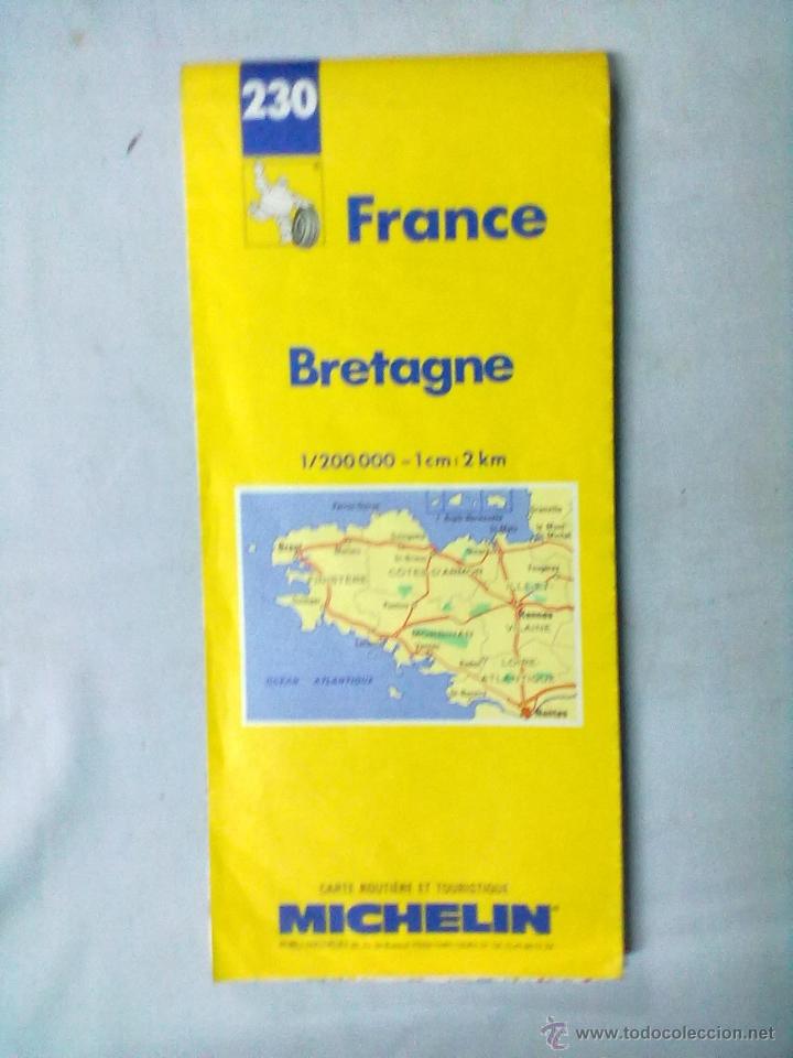 Mapas contempor&aacute;neos: BRETA&Ntilde;A MAPA MICHELIN BRETAGNE - Foto 1