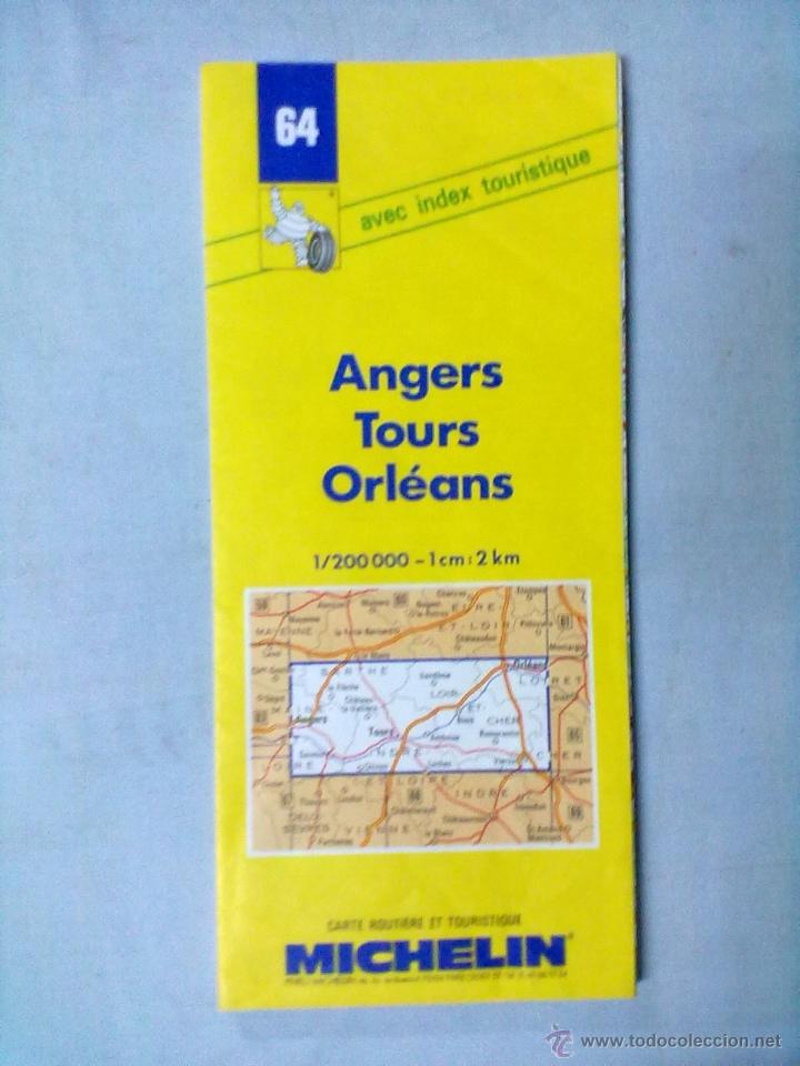 Mapas contempor&aacute;neos: MAPA MICHELIN ANGERS TOURS ORLEANS - Foto 1