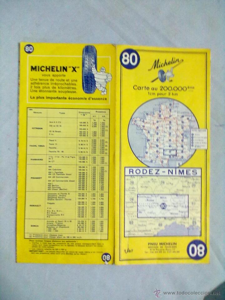 Mapas contempor&aacute;neos: MAPA MICHELIN RODEZ-NIMES - Foto 1
