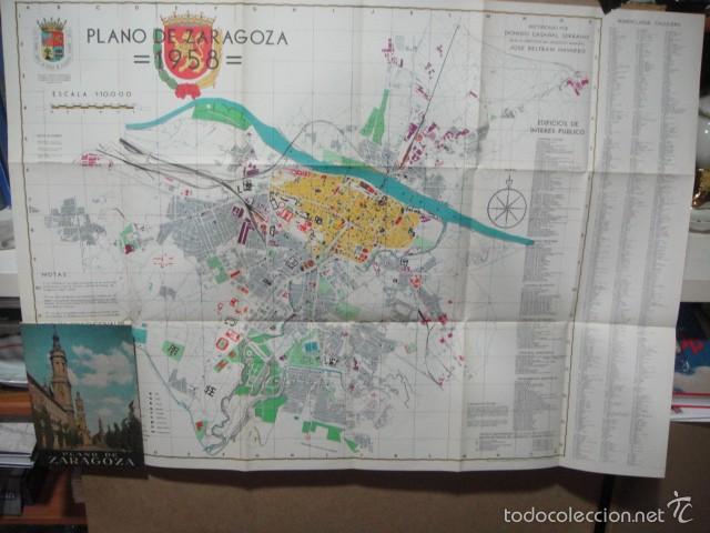 Mapas contempor&aacute;neos: plano de zaragoza - a&ntilde;o 1958 - Foto 1