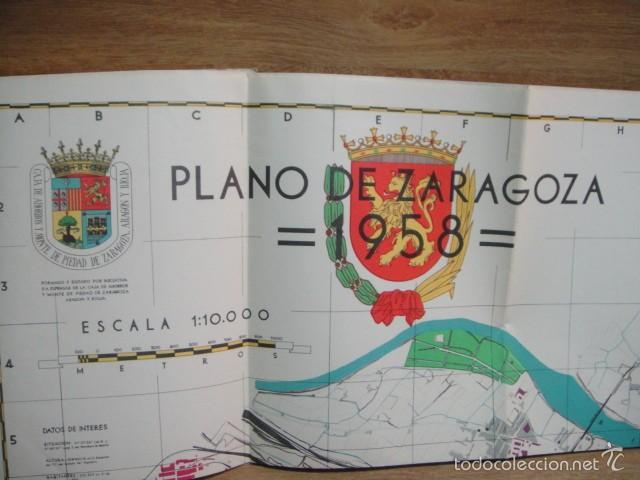 Mapas contempor&aacute;neos: plano de zaragoza - a&ntilde;o 1958 - Foto 2