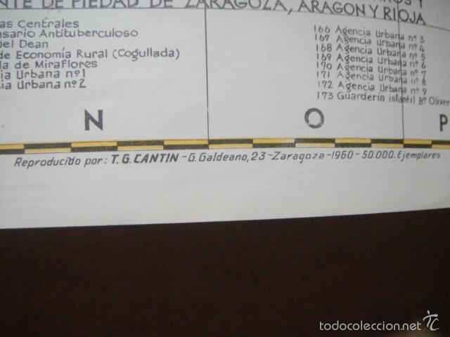 Mapas contempor&aacute;neos: plano de zaragoza - a&ntilde;o 1958 - Foto 5