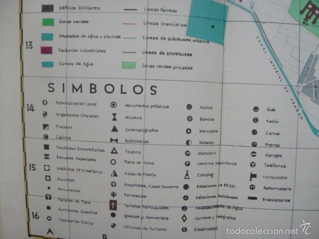 Mapas contempor&aacute;neos: plano de zaragoza - a&ntilde;o 1958 - Foto 6