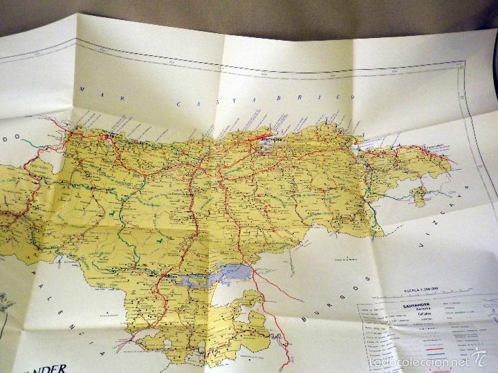 Mapas contempor&aacute;neos: MAPA DE LA PROVINCIA DE SANTANDER, JOAQUIN BEDIA, SANTANDER 1980, 85 x 63 cm, PLEGADO