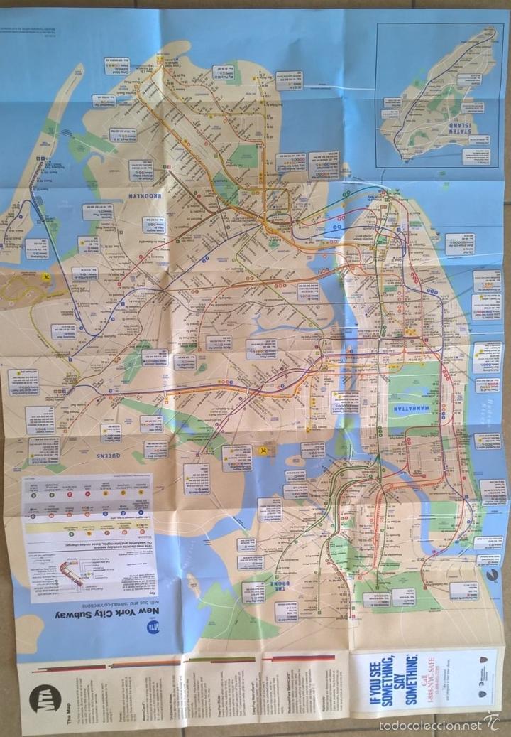 Mapas contempor&aacute;neos: THE MAP, NEW YORK MAP. MAPA DE METRO NUEVO - Foto 1