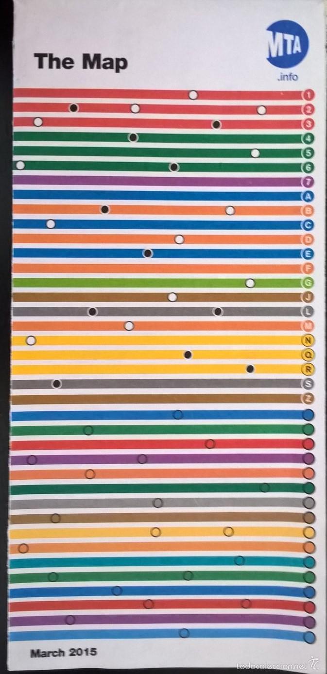 Mapas contempor&aacute;neos: THE MAP, NEW YORK MAP. MAPA DE METRO NUEVO - Foto 5