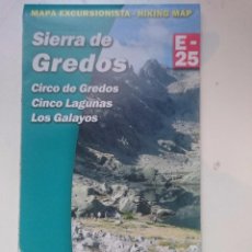 Mapas contemporáneos: MAPA EXCURSIONISTA SIERRA DE GREDOS - CIRCO DE GREDOS - CINCO LAGUNAS - LOS GALAYOS