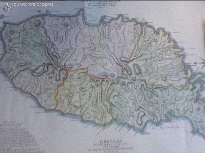 Mapas contempor&aacute;neos: GRENADA GRANADA TOMAS JEFFERYS 52x65 - Foto 1