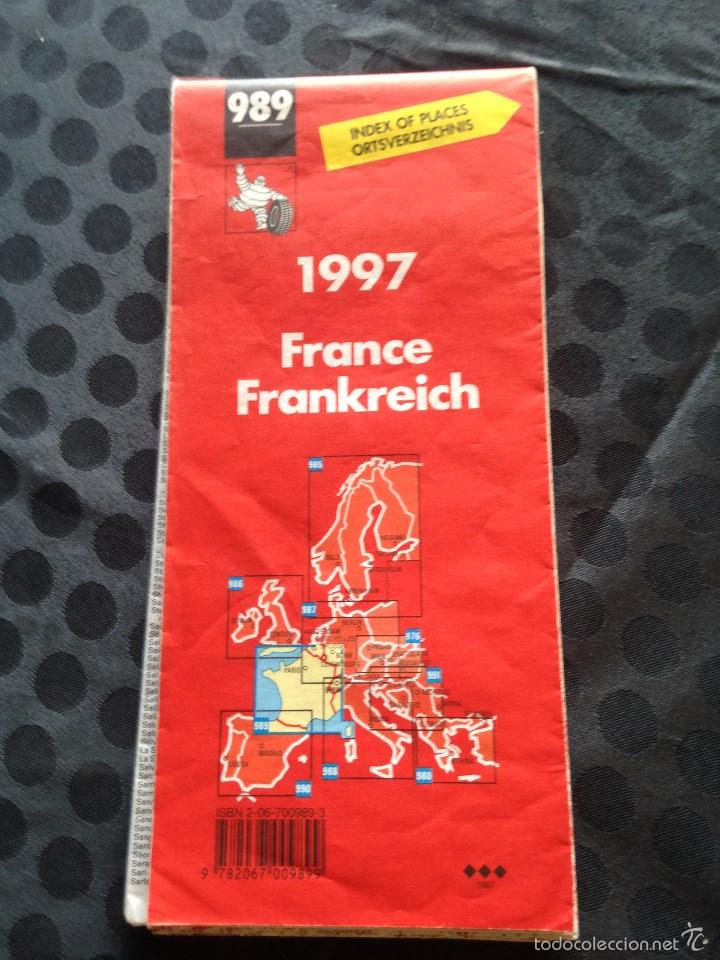 Mapas contempor&aacute;neos: MAPA MICHELIN FRANCIA A&Ntilde;O 1997 - Foto 1