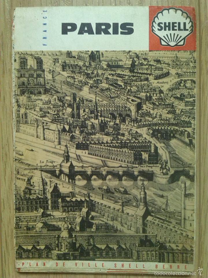 Mapas contempor&aacute;neos: PLANO DESPLEGABLE DE PAR&Iacute;S SHELL - Foto 1