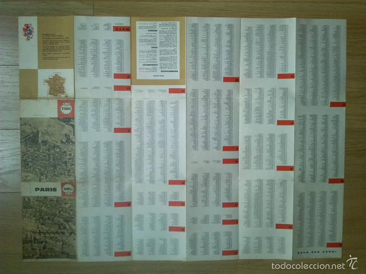 Mapas contempor&aacute;neos: PLANO DESPLEGABLE DE PAR&Iacute;S SHELL - Foto 3