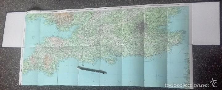 Mapas contempor&aacute;neos: MAPA DE PAPEL SOBRE TELA  DE LONDRES - Foto 1