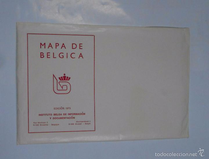 Mapas contempor&aacute;neos: MAPA DE BELGICA DE 1973. TDKP7 - Foto 1