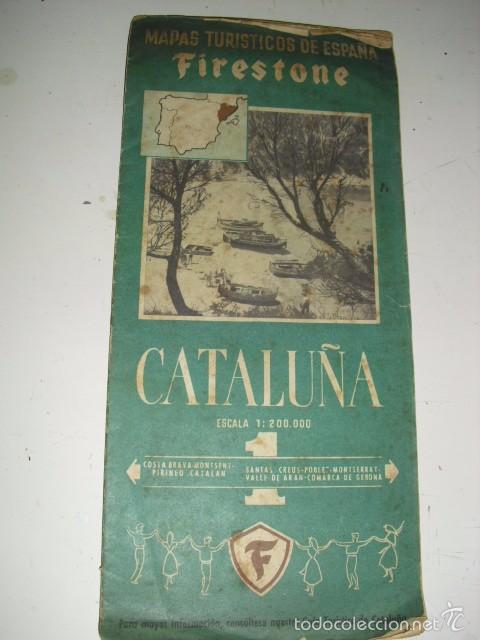 Mapas contempor&aacute;neos: MAPAS TURISTICOS DE ESPA&Ntilde;A FIRESTONE - CATALU&Ntilde;A - Foto 1