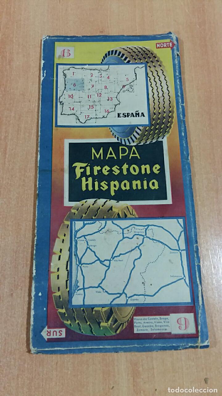Mapas contempor&aacute;neos: MAPA FIRESTONE HISPANIA. NUMERO 6. 1941 - Foto 1