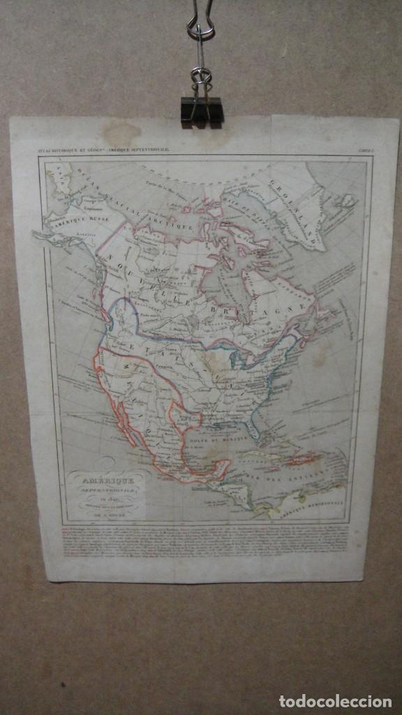 Zeitgen&ouml;ssische Karten: mapa de amerique septentrionale - a. houz&eacute; a&ntilde;o 1840