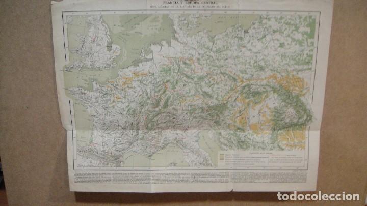 Mapas contempor&aacute;neos: europa central - dibujado por c. bonnesseur - montaner y simon