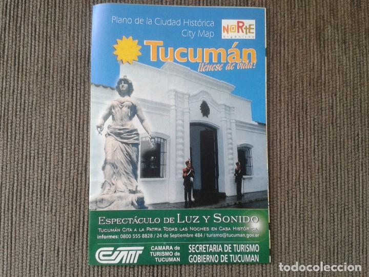 Mapas contempor&aacute;neos: Mapa Plano de cuidad hist&oacute;rica --TUCUM&Aacute;N ( Argentina ) --Norte Argentino --