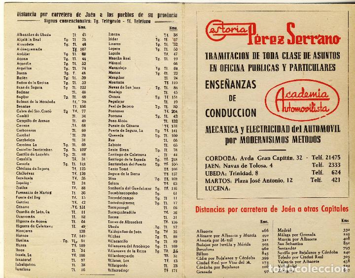 Mapas contempor&aacute;neos: JAEN.- MAPA DE LA PROVINCIA.- 1962.- - Foto 2