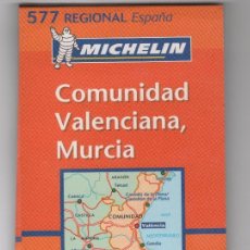Mapas contemporáneos: MAPAS MICHELIN Nº 577 COMUNIDAD VALENCIANA MURCIA. Lote 69257793
