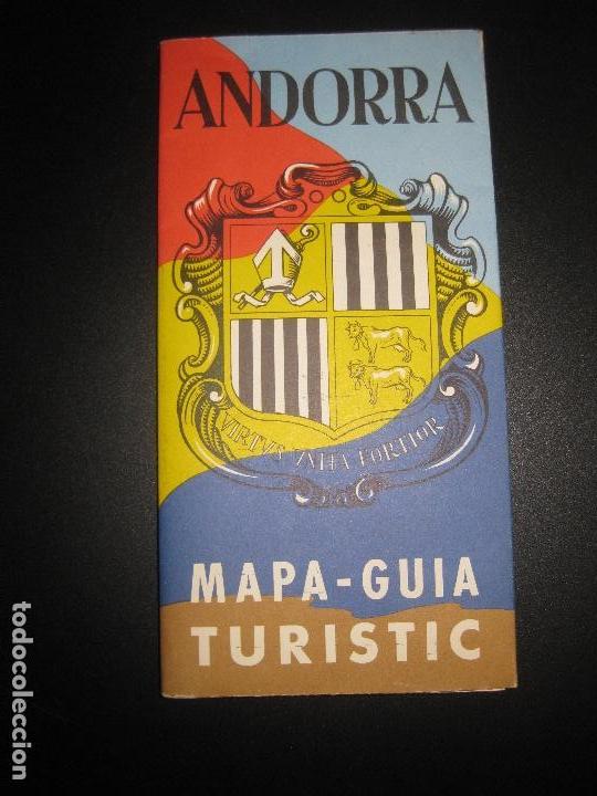 Mapas contempor&aacute;neos: ANDORRA. MAPA - GUIA TURISTIC. 1966. - Foto 1
