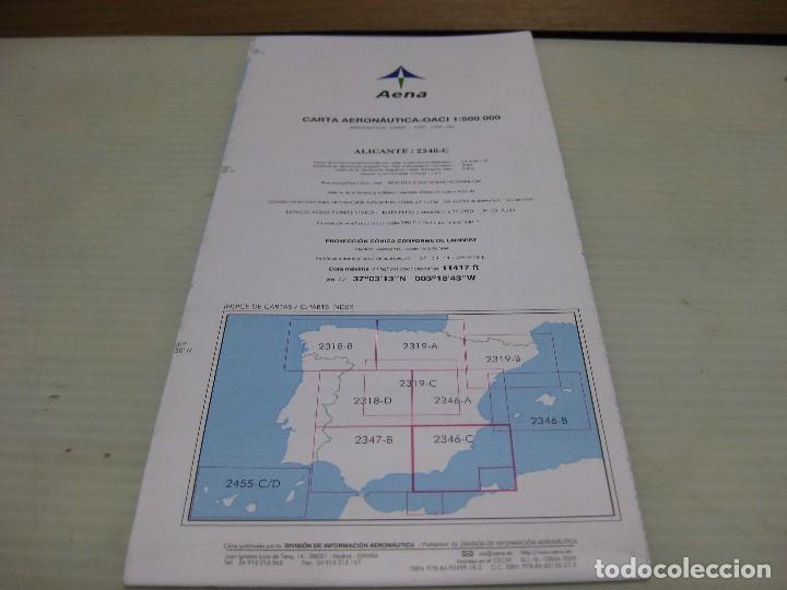 Mapas contempor&aacute;neos: CARTA AERONAUTICA OACI, 1:500.000 ALICANTE
