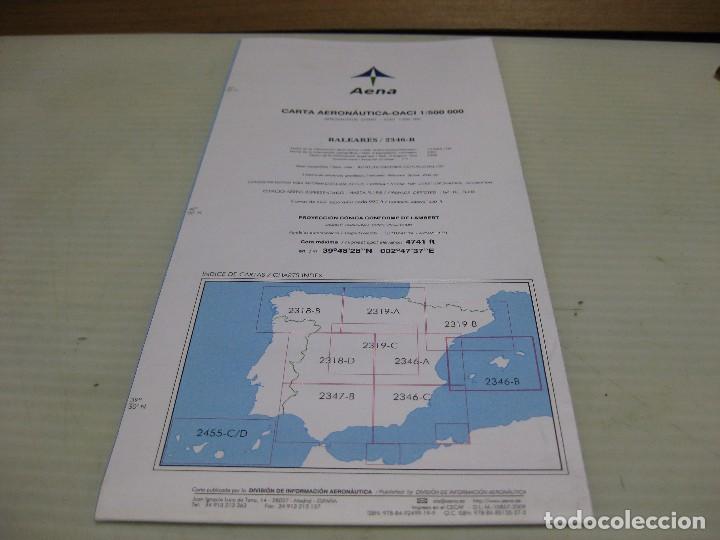 Mapas contempor&aacute;neos: CARTA AERONAUTICA OACI, 1:500.000 BALEARES