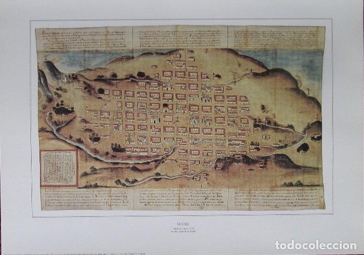 Zeitgen&ouml;ssische Karten: SUCRE (1779). YLDIFONZO LUJ&Aacute;N. ARCHIVO GENERAL DE INDIAS. 60 X 42 CMS. IGN, 1990