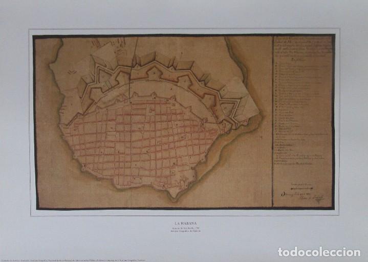 Zeitgen&ouml;ssische Karten: LA HABANA (1746). ANTONIO DE ARREDONDO. SERVICIO GEOGR&Aacute;FICO DEL EJ&Eacute;RCITO. 60 X 42 CMS. IGN, 1990