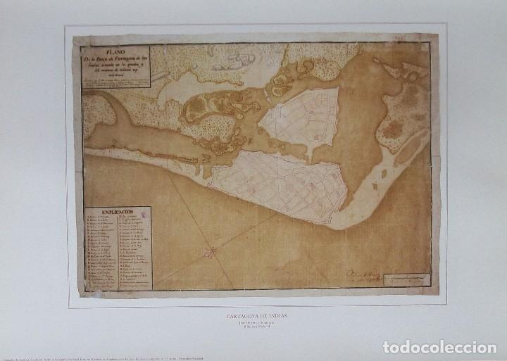 Zeitgen&ouml;ssische Karten: CARTAGENA DE INDIAS (1721). JUAN HERRERA Y SOTOMAYOR. BIBLIOTECA NACIONAL. 60 X 42 CMS. IGN, 1990