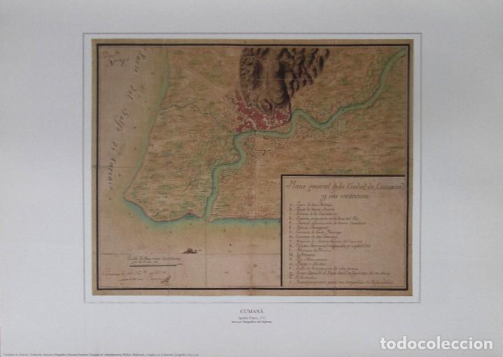 Mapas contempor&aacute;neos: CUMAN&Aacute; (1777). AGUST&Iacute;N CRAME. SERVICIO GEOGR&Aacute;FICO DEL EJ&Eacute;RCITO. 60 X 42 CMS. IGN, 1990