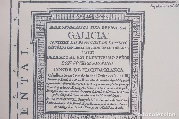 Mapas contempor&aacute;neos: MAPA FACSIMIL REINO DE GALICIA - Foto 1