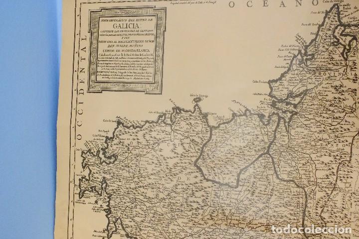 Mapas contempor&aacute;neos: MAPA FACSIMIL REINO DE GALICIA - Foto 4