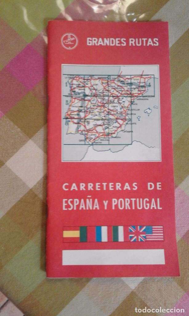 Zeitgen&ouml;ssische Karten: Antigua guia mapa  rumbo Carreteras de espa&ntilde;a y portugal