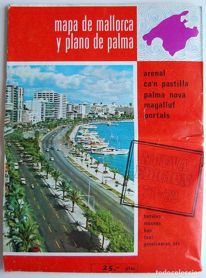 Mapas contempor&aacute;neos: Mapa de Mallorca y Plano de Palma. 1971 - Foto 1