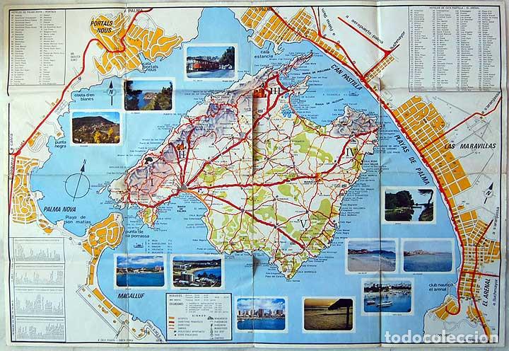 Mapas contempor&aacute;neos: Mapa de Mallorca y Plano de Palma. 1971 - Foto 2
