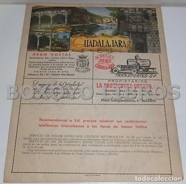 Mappe contemporanee: Mapa de la provincia de Guadalajara. Anuario Telef&oacute;nico de la Compa&ntilde;&iacute;a Telef&oacute;nica Nacional de Espa&ntilde;a