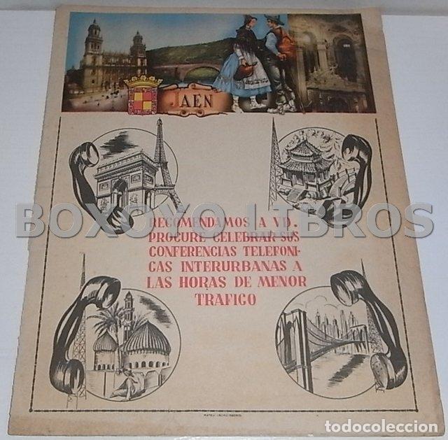 Mappe contemporanee: Mapa de la provincia de Ja&eacute;n. Anuario Telef&oacute;nico de la Compa&ntilde;&iacute;a Telef&oacute;nica Nacional de Espa&ntilde;a (CTNE)