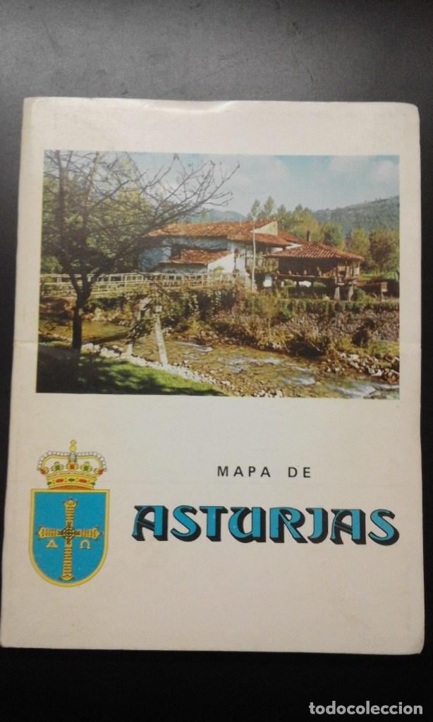 Contemporary maps: 1 MAPA DE ** ASTURIAS ** - A&Ntilde;O 198O -