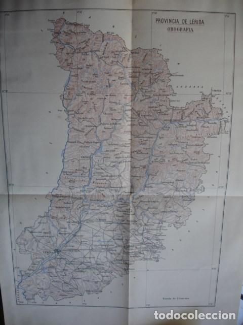 Mapas contempor&aacute;neos: LERIDA MAPA OROGRAFIA  37X27 - Foto 1