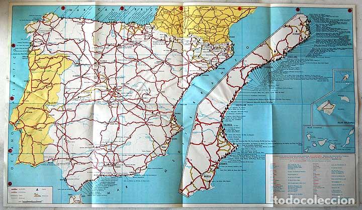 Mapas contempor&aacute;neos: Mapa de Campings Espa&ntilde;a 1971 - Foto 2